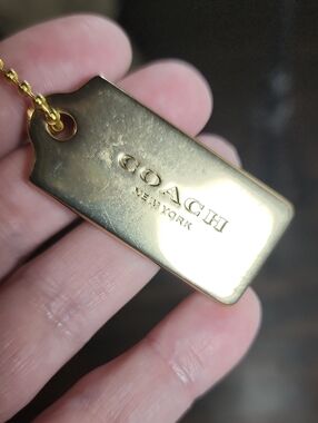 Coach Modern Brass Hangtag